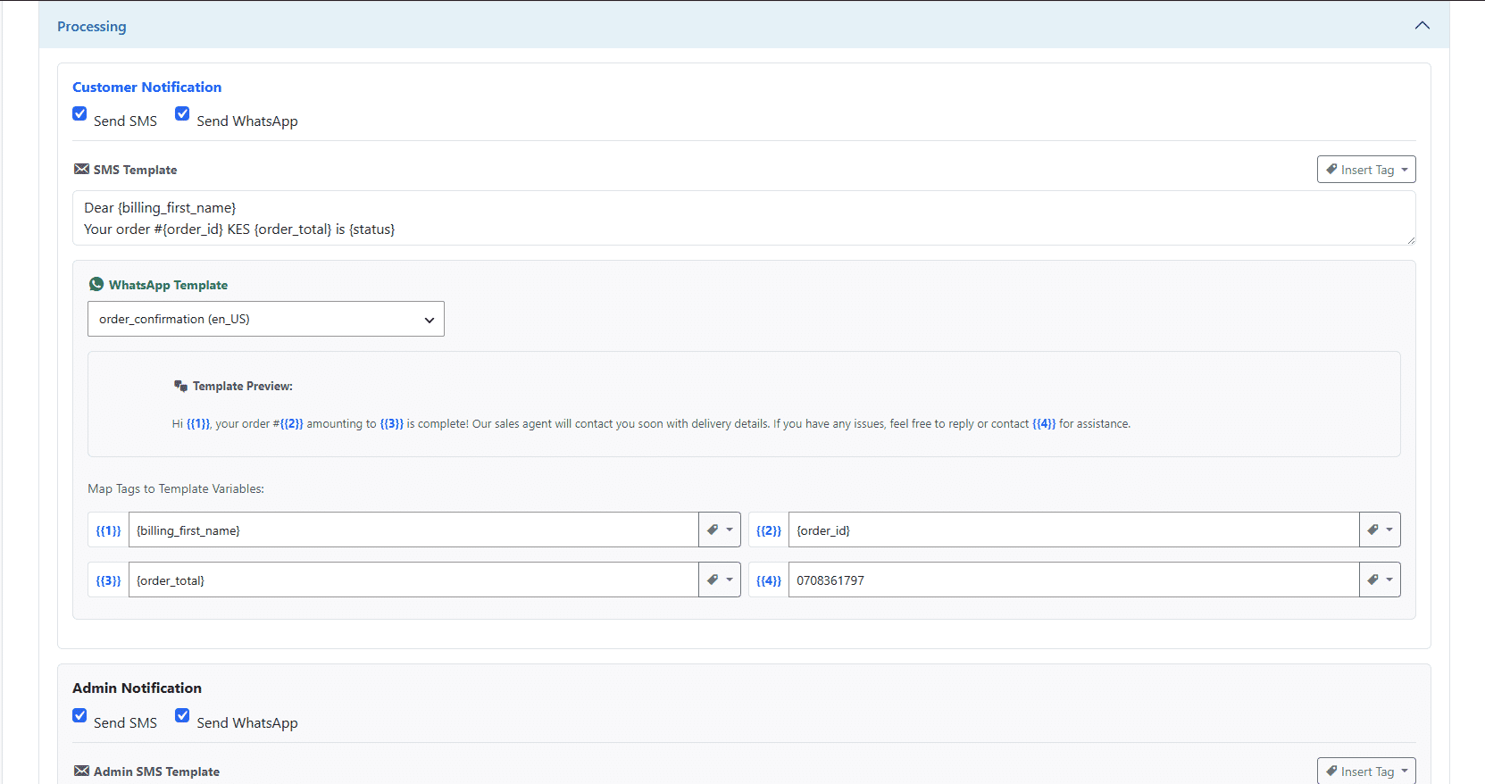 WooCommerce Settings